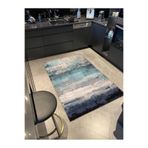rugs modern Pastel Boyalı Mavi Tonlarda Desenli Dokuma Taban Halı miravip386, 120 x 200