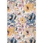 rugs modern Pastel Boyalı Sarmaşık Çiçekli Pastel Boyalı Dokuma Taban Yıkanabilir Halı miravip8340, 100 x 250