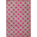 rugs modern Pembe Temalı Çapraz Geometrik Desenli Modern Dekoratif Halı 3367, 120 x 180