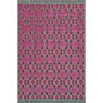 rugs modern Pembe Temalı Motifli Etnik Figür Desenli Vintage Dekoratif Halı 5027, 75 x 300