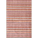 rugs modern Renga Renk Düz Çizgili Desenli Geometrik Dokuma Taban ve Modern Dekoratif Halı 4393, 75 x 200