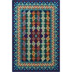 rugs modern Renkli Baklavalı Geometrik Desenli Etnik Dekoratif ve Dokuma Taban Halı 4250, 75 x 150
