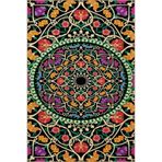 rugs modern Renkli Çiçekli Floral Desenli Geometrik Dokuma Taban ve Modern Dekoratif Halı 4391, 155 x 230