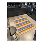 rugs modern Renkli Çizgili Geometrik Dokuma Taban Halı miravip493, 150 x 300
