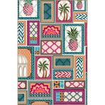 rugs modern Renkli Ve Geometrik Desenli Dokuma Taban Halı 3759, 120 x 120