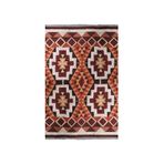 rugs modern Rst 4033 Kiremit Renk Çok Renkli Geometrik Etnik Desenli Kilim, 120 x 180