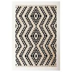 rugs modern Rustik 4019 Siyah Beyaz Iskandinav Boho Stil Kilim, 80 x 300