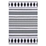 rugs modern Rustik Black White 4007 Iskandinav Siyah Beyaz Desenli Kilim, 120 x 180