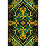 rugs modern Sarı Etnik Desenli Dokuma Taban Halı ve Yıkanabilir Halı miravip10358, 155 x 230