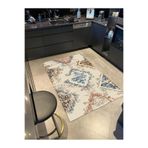 rugs modern Sarı Kahverengi Baklavalı Temalı Dekoratif Halı ve Yıkanabilir Halı miravip9717, 140 x 200