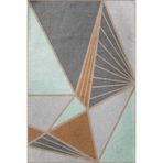 rugs modern SDNEY Çok Renkli Karma Geometrik Üçgen Şekil Desenli Kreatif Modern Dekoratif Halı 2200, 80 x 240