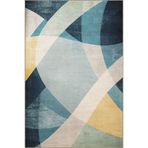 rugs modern SDNEY Mavi Ton Çok Renkli Geometrik Şekil Desenli Kreatif Modern Dekoratif Halı 2220, 155 x 230