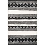 rugs modern Siyah Bej Temalı Karma Geometrik Şekil Desenli Kreatif Modern Dekoratif Halı 2032, 100 x 150