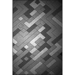 rugs modern Siyah Çapraz Geometrik Renkli Desenli Dokuma Taban Halı Ve Yıkanabilir Halı Miravip9892, 150 x 150