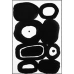 rugs modern Siyah Geometrik Çizgili Temalı Desenli Modern Dekoratif Halı ve Yıkanabilir Halı miravip9578, 100 x 150