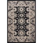 rugs modern Siyah Temalı Geleneksel Geometrik Desenli Dekoratif ve Dokuma Taban Yıkanabilir Halı miravip8899, 140 x 200