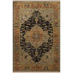 rugs modern Siyah Turuncu Temalı Geleneksel Motif Etnik Desenli Kreatif Vintage Dekoratif Halı 2853, 100 x 200
