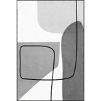 rugs modern Siyah ve Gri Renkli Geometrik Şekilli Çizgili Desenli Dekoratif ve Yıkanabilir Halı miravip9230, 120 x 200