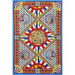 rugs modern Summer Koleksiyonu Çok Renkli Floral ve Geometrik Desenli Modern Dekoratif Halı 3872, 100 x 300