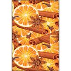 rugs modern Tarçın ve Portakal Desenli Dokuma Taban Halı miravip8212, 75 x 300