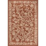 rugs modern Turuncu Bej Çiçek ve Kuş Baskı RF Dokuma Taban Dijital Baskılı Halı Mira 1421, 140 x 200