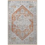 rugs modern Turuncu Bej Temalı Geleneksel Motif Etnik Desenli Vintage Dekoratif Halı 2776, 100 x 200