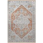 rugs modern Turuncu Bej Temalı Geleneksel Motif Etnik Desenli Vintage Dekoratif Halı 2776, 140 x 200