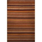 rugs modern Turuncu Bej Temalı Şerit Çizgi Desenli Kreatif Modern Dekoratif Halı 3036, 100 x 200
