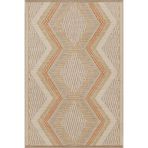 rugs modern Turuncu Çapraz Geometrik Renkli Dokuma Taban Halı miravip8110, 75 x 150