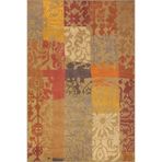 rugs modern Turuncu Çiçekli Desenli Dokuma Taban Halı ve Yıkanabilir Halı miravip10255, 100 x 300