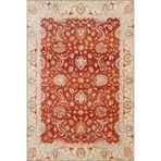 rugs modern Turuncu Çok Renkli Çerçeveli Çiçekli Baklavalı Desenli Dokuma Taban Halı ve Yıkanabilir Halı aloha83, 75 x 300