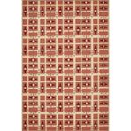 rugs modern Turuncu Kırmızı Temalı Karma Geometrik Şekil Desenli Modern Dekoratif Halı 4546, 75 x 240