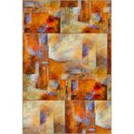 rugs modern Turuncu Kreatif Temalı Desenli Dokuma Taban Halı ve Yıkanabilir Halı miravip10244, 75 x 150