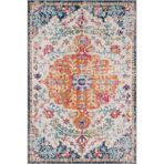 rugs modern Turuncu Renkli Geleneksel Vintage Temalı Desenli Dokuma Taban Halı ve Yıkanabilir Halı aloha138, 120 x 180