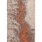 rugs modern Turuncu Renkli Yarık Desenli Dekoratif Halı miravip917, 140 x 200