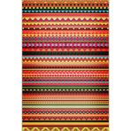 rugs modern Turuncu Sarı Tonlarda Üçgen Geometrik Desenli Modern Dekoratif Halı 4383, 100 x 150