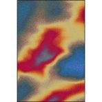 rugs modern Turuncu Sonsuz Renkli Temalı Dokuma Taban ve Yıkanabilir Halı miravip9408, 75 x 240