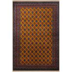 rugs modern Turuncu Temalı Çok Renkli Etnik Geleneksel Motif Desenli Vintage Dekoratif Halı 2697, 120 x 200