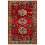 rugs modern Turuncu Temalı Çok Renkli Geleneksel Motif Etnik Desenli Vintage Dekoratif Halı 2411, 155 x 230