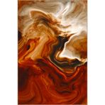 rugs modern Turuncu Temalı Desenli Dokuma Taban Halı ve Yıkanabilir Halı miravip10369, 70 x 120
