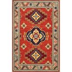 rugs modern Turuncu Temalı Geleneksel Motif Desenli Vintage Dekoratif Halı 4563, 100 x 100