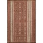rugs modern Turuncu Temalı Geometrik Renkli Desenli Dokuma Taban Yıkanabilir Halı miravip9064, 75 x 200