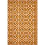 rugs modern Turuncu Temalı Karma Geometrik Şekil Desenli Modern Dekoratif Halı 4549, 75 x 150
