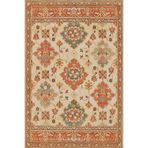 rugs modern Turuncu Temalı Motifli Etnik Çiçek Desenli Vintage Dekoratif Halı 3891, 150 x 300