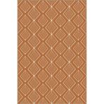 rugs modern Turuncu Tonlarda Baklavalı Desenli Dokuma Taban Halı ve Yıkanabilir Halı miravip9961, 100 x 250