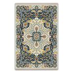 rugs modern Vintage Çini Desen Bej Yeşil Etnik Desenli Dokuma Taban Dijital Baskılı Halı Mira 1394, 80 x 300