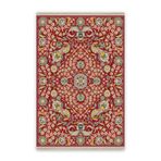 rugs modern Vintage Çini Desen Kırmızı Etnik Desenli Dokuma Taban Dijital Baskılı Halı Mira 1391, 100 x 200