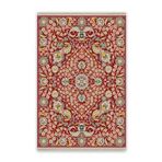 rugs modern Vintage Çini Desen Kırmızı Etnik Desenli Dokuma Taban Dijital Baskılı Halı Mira 1391, 80 x 300