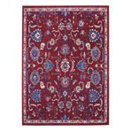 rugs modern Vintage Mavi Bordo Etnik Desenli Dokuma Taban Dijital Baskılı Halı Mira 1387, 140 x 200