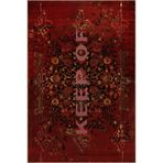 rugs modern Written Koleksiyonu Bordo Tema Keep Off Yazılı Desenli Kreatif Modern Dekoratif Halı 11, 75 x 300